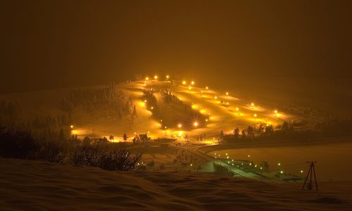 polana sosny stok narciarski